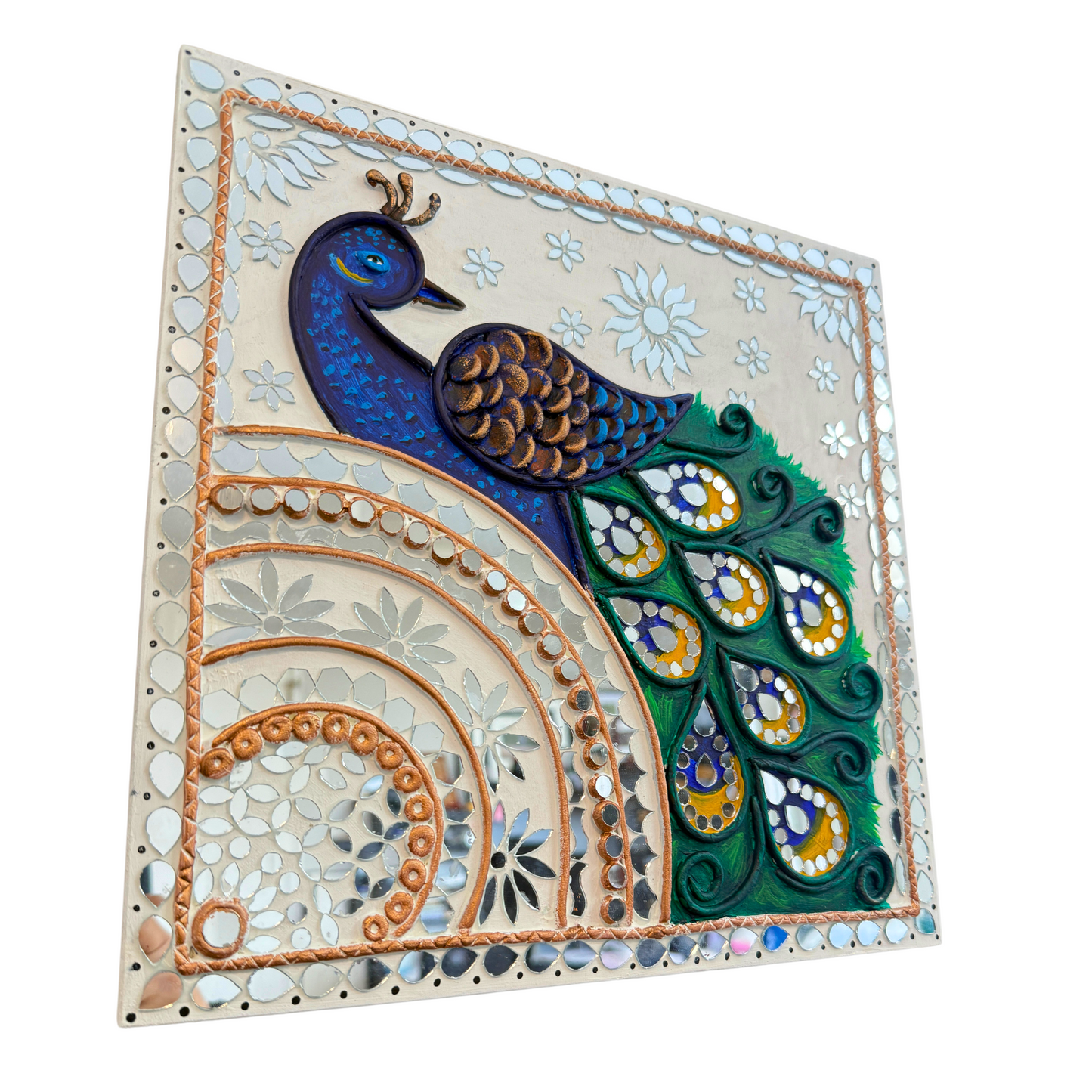 Peacock 12x13" Inch - Lippan Wall Art
