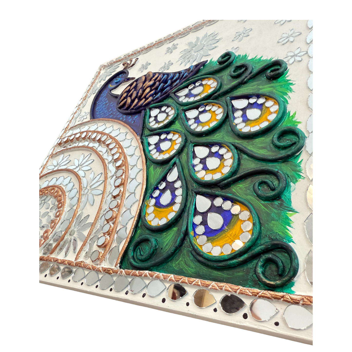 Peacock 12x13" Inch - Lippan Wall Art