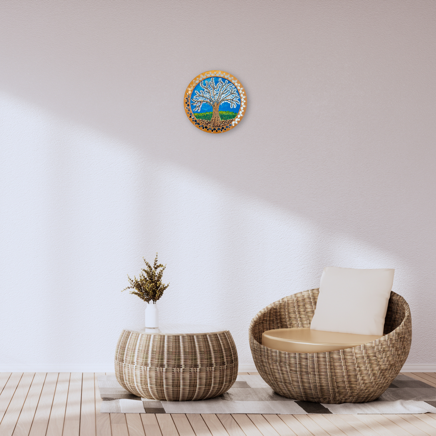 Lippan Tree Circle 12" Inch Wall Art