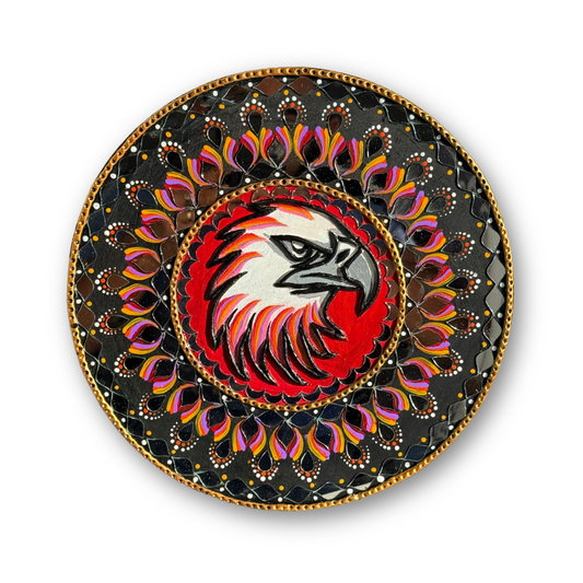 Lippan Bald Eagle Circle 12" Inch Wall Art