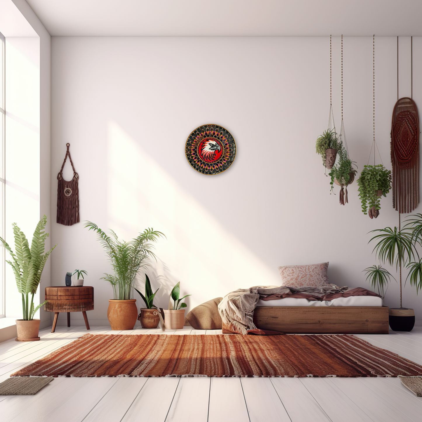 Lippan Bald Eagle Circle 12" Inch Wall Art