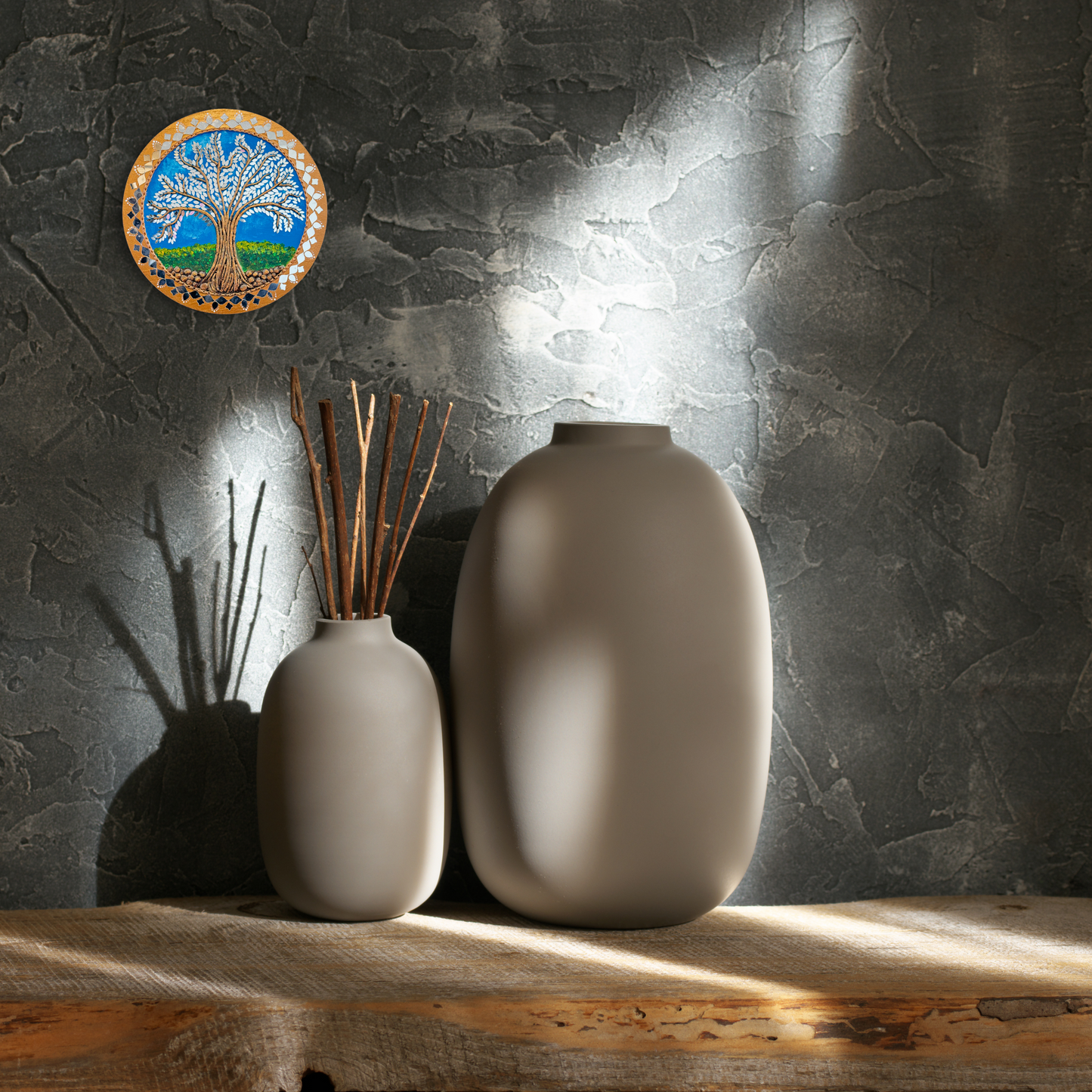 Lippan Tree Circle 12" Inch Wall Art