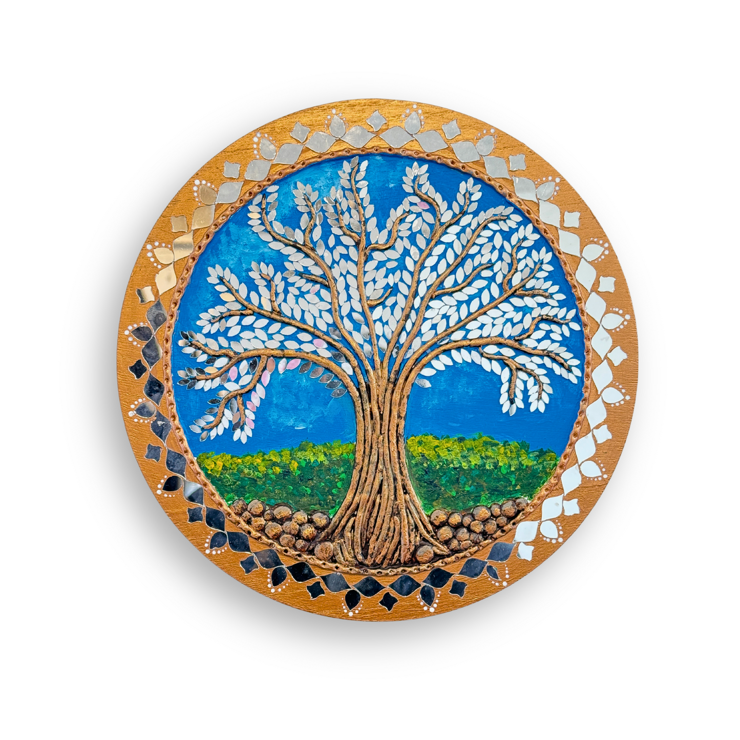 Lippan Tree Circle 12" Inch Wall Art