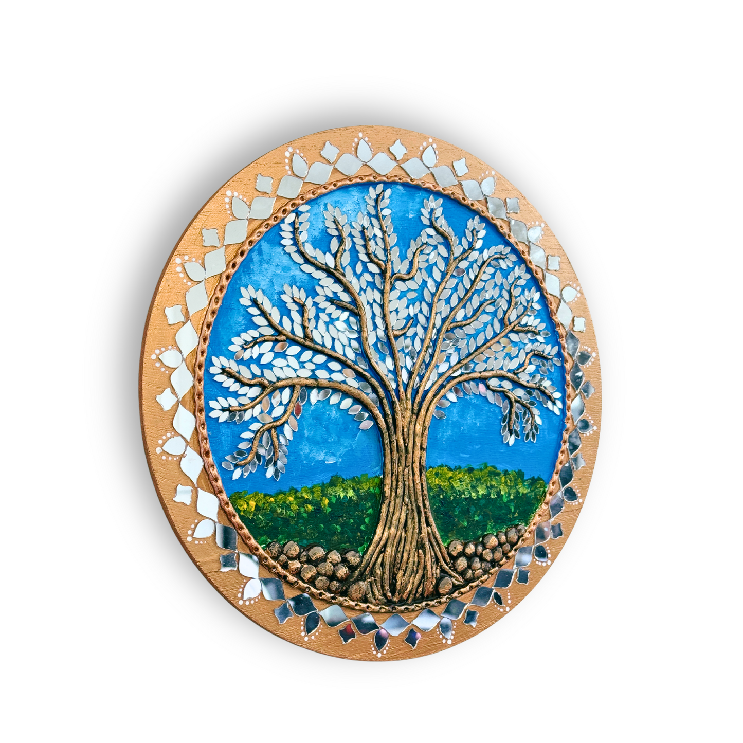 Lippan Tree Circle 12" Inch Wall Art