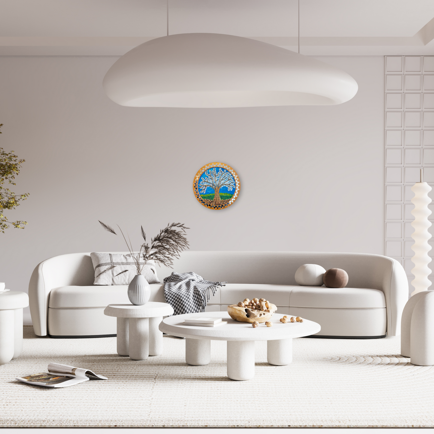 Lippan Tree Circle 12" Inch Wall Art