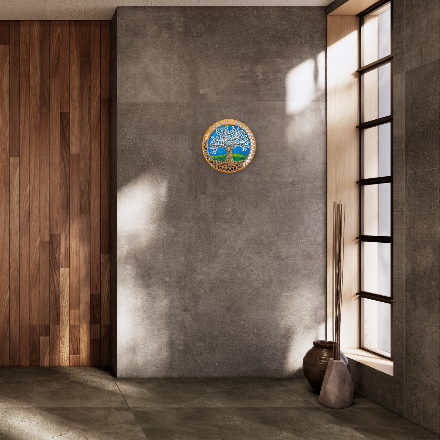 Lippan Tree Circle 12" Inch Wall Art